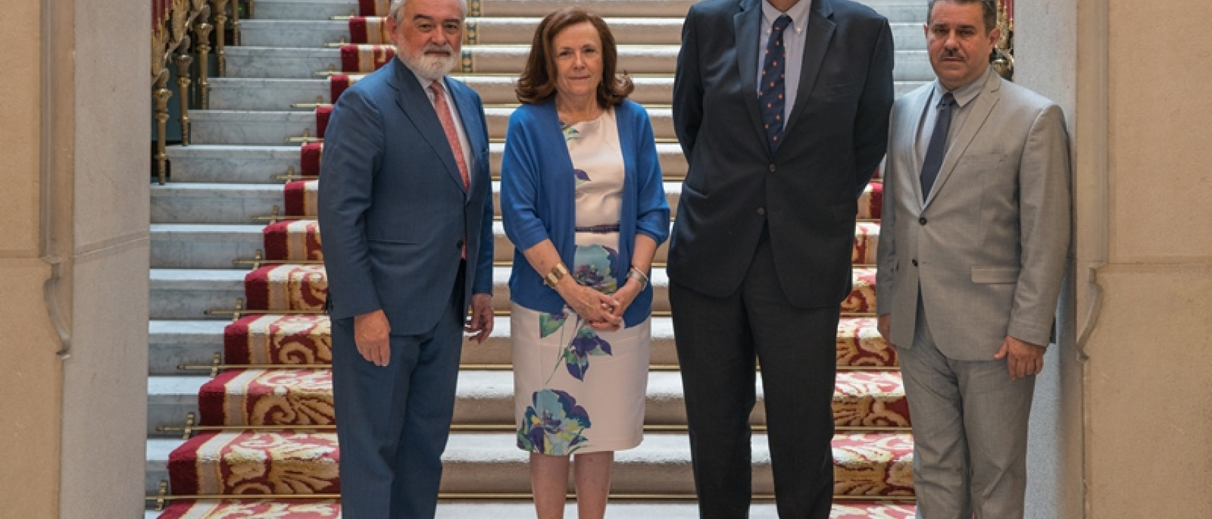 Darío Villanueva, Aurora Egido, Jorge Tagle y Francisco Javier Pérez.