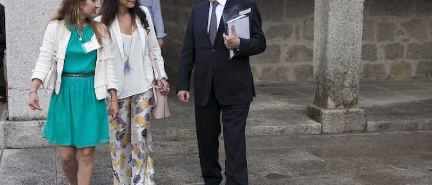 Vargas Llosa antes del inicio de su intervención en El Escorial. Foto: Nacho Calonge.